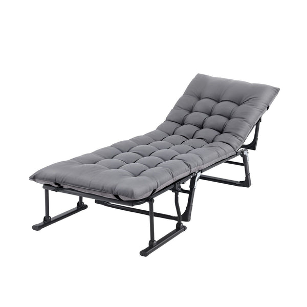 Gardeon 3-in-1 Sun Lounger Folding Camping Chair Adjustable Recliner Patio Furniture for Office Nap, Poolside Awezingly