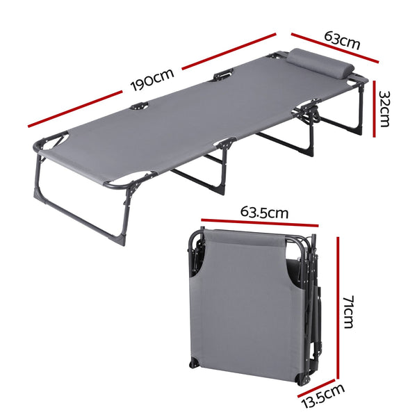 Gardeon Sun Lounger Folding Lounge Beach Chair Patio Outdoor Furniture Awezingly