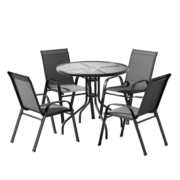 Gardeon Outdoor Dining Set Table and Chairs Patio Garden Furniture Bistro Set Awezingly