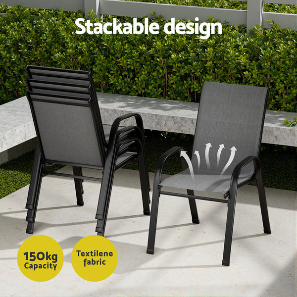 Gardeon Outdoor Dining Set Table and Chairs Patio Garden Furniture Bistro Set Awezingly