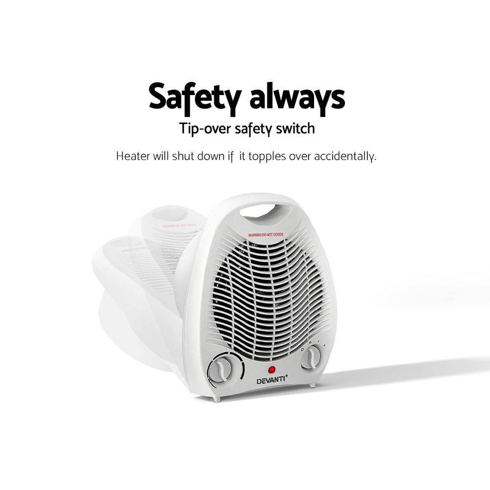 Devanti Electric Fan Heater 2000W Devanti