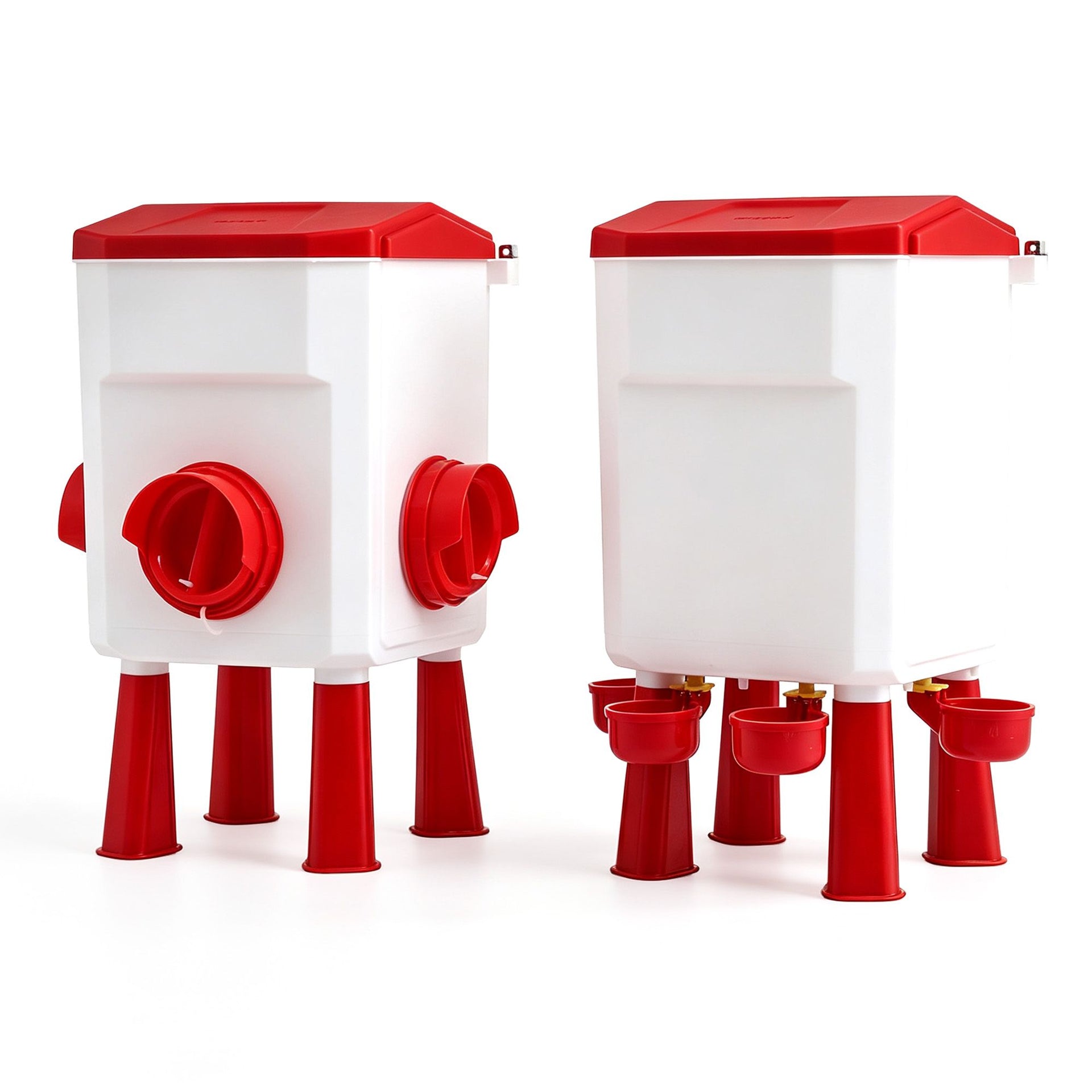 Giantz 12kg Chicken Feeder and 11L Waterer Set Large Capacity Poultry Drinker Kit Awezingly
