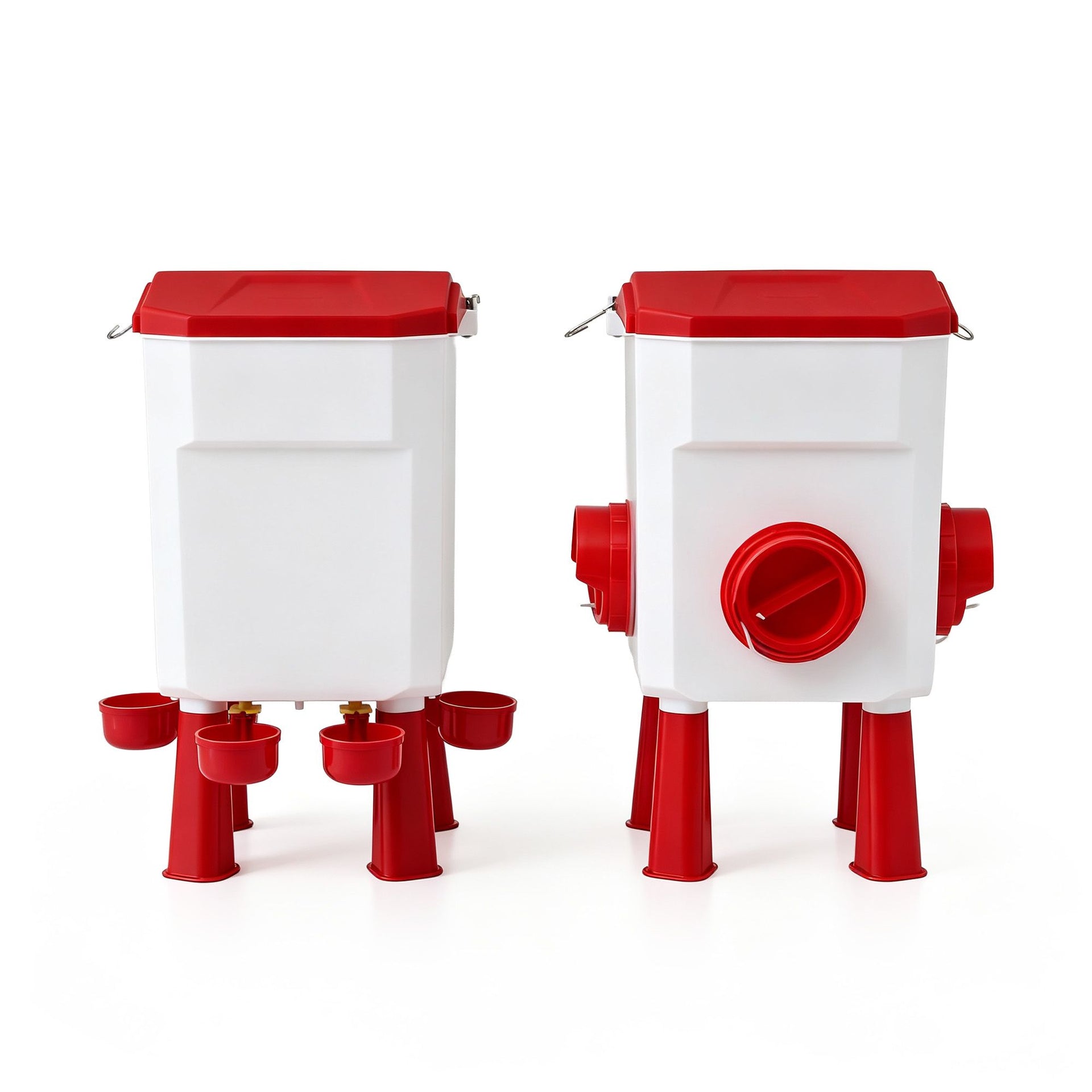 Giantz 12kg Chicken Feeder and 11L Waterer Set Large Capacity Poultry Drinker Kit Awezingly