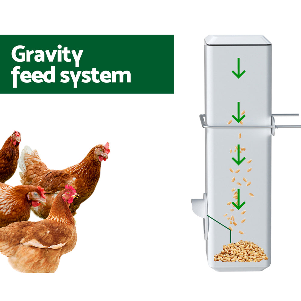 Giantz Chicken Feeder 4L Water Dispenser Automatic Waterer Awezingly