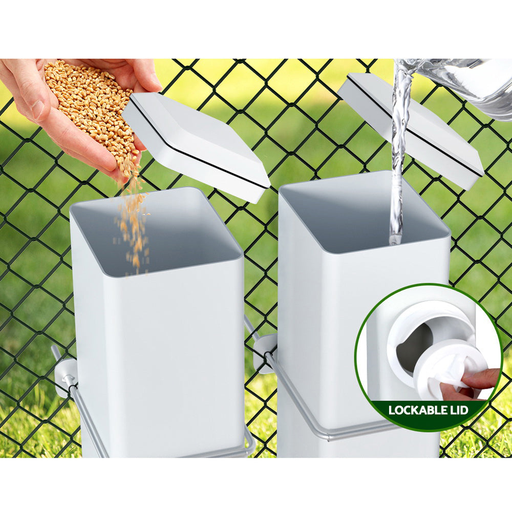 Giantz Chicken Feeder 4L Water Dispenser Automatic Waterer Awezingly