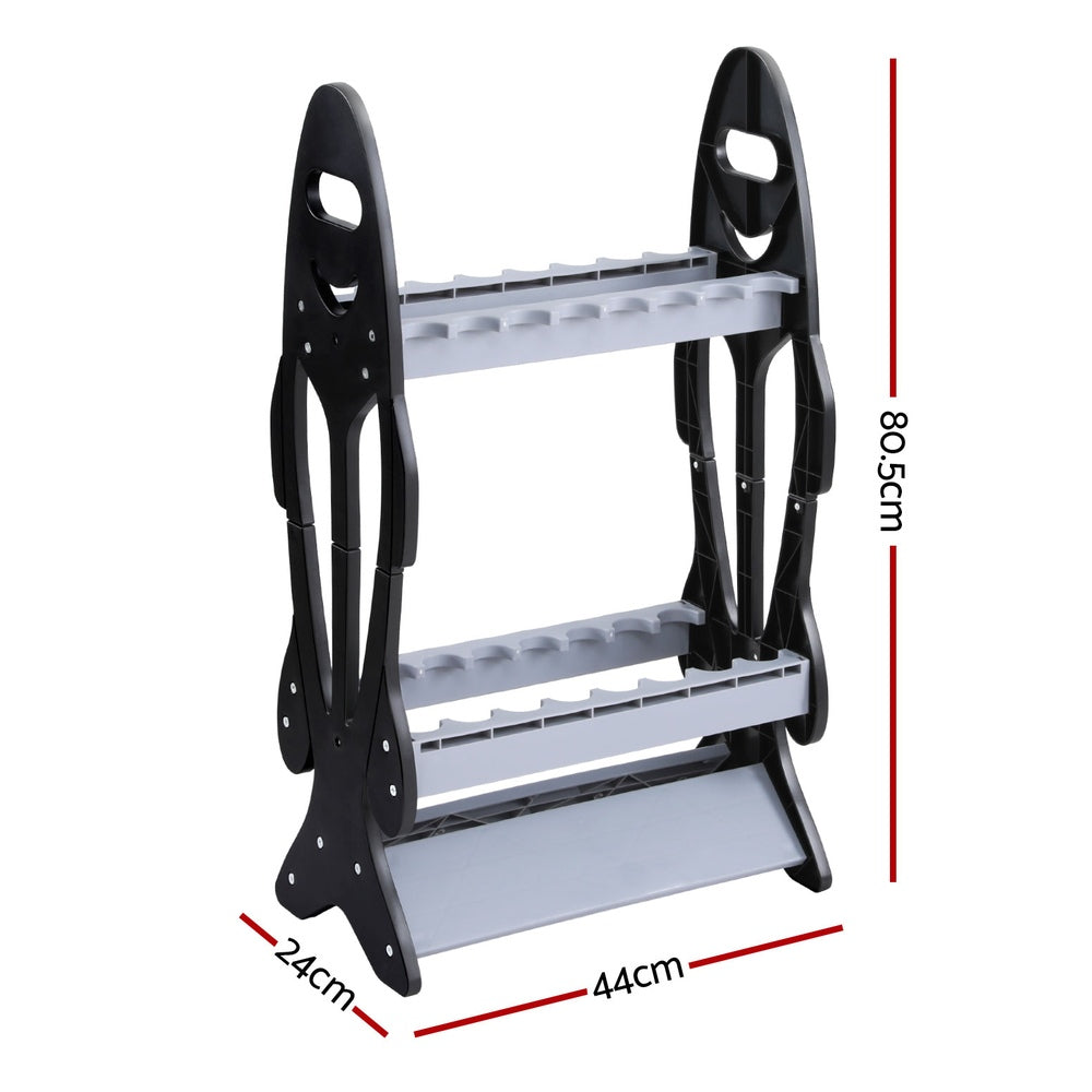 Seamanship Fishing Rod Holder 16 Storage Rack Fishing Pole Stand Garage Organizer Holds Does Not Apply