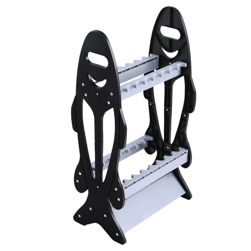 Seamanship Fishing Rod Holder 16 Storage Rack Fishing Pole Stand Garage Organizer Holds Does Not Apply