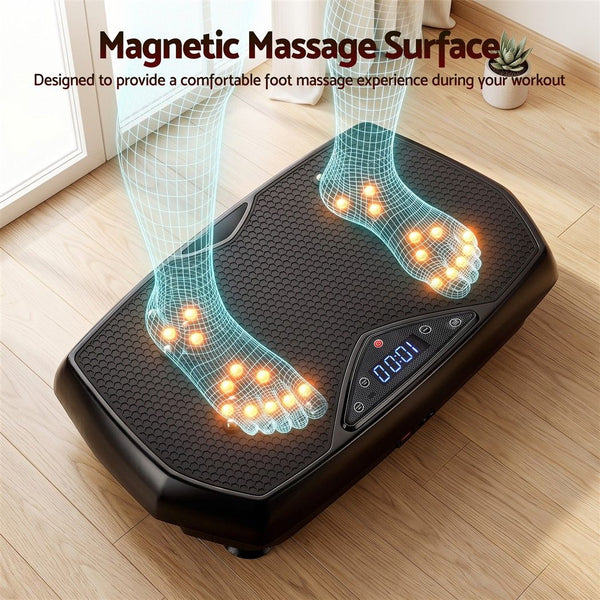 Everfit Vibration Plate Exercise Machine Full Body Shaker Workout Vibrate Fitness Platform with Bluetooth, 150KG Capacity, 150Speed Levels Vibrating Plate for Home Women Men, Black Awezingly