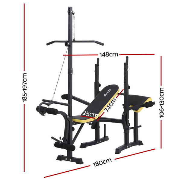 Everfit  Weight Bench 14in1 Press Multi-Station Fitness Home Gym Equipment Everfit