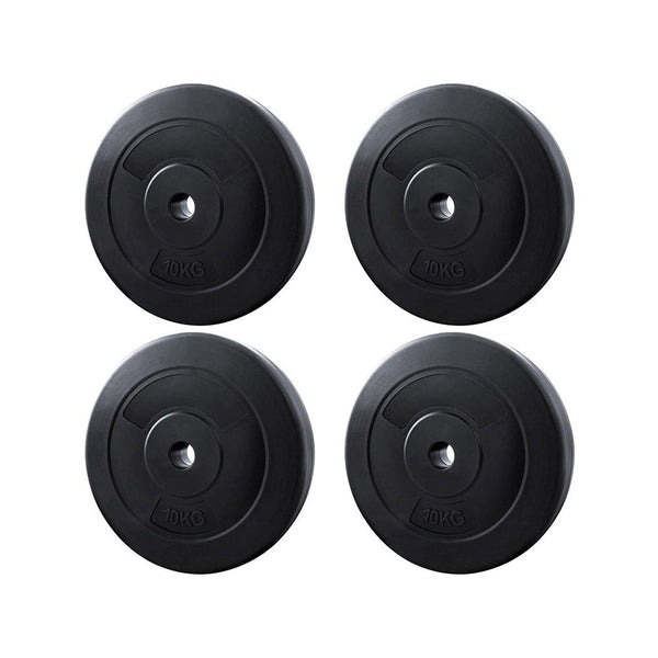 Everfit 40kg Barbell Weight Plates Standard Home Gym Press Fitness Exercise Everfit