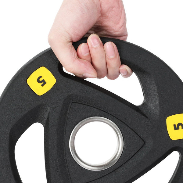 Everfit Weight Plates Standard 5kg Dumbbells Barbells Plate Weight Lifting Home Everfit