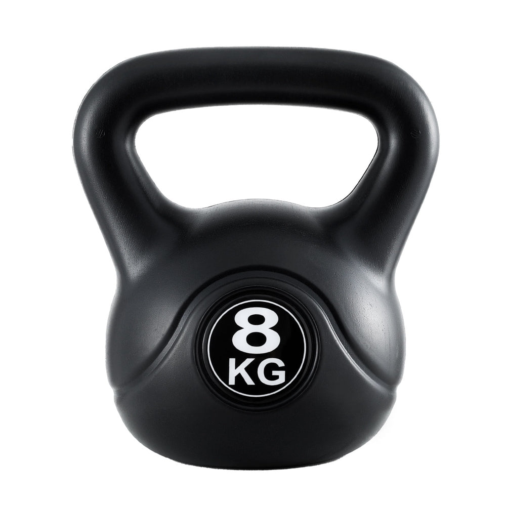 Everfit 8kg Kettlebell Set Weight Lifting Bench Dumbbells Kettle Bell Gym Home Everfit