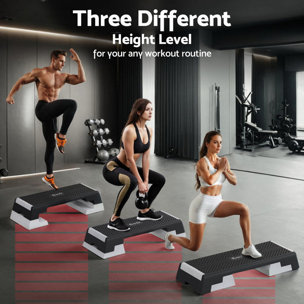 Everfit 3 Level Aerobic Step Adjustable Stepper for Home Workouts Everfit