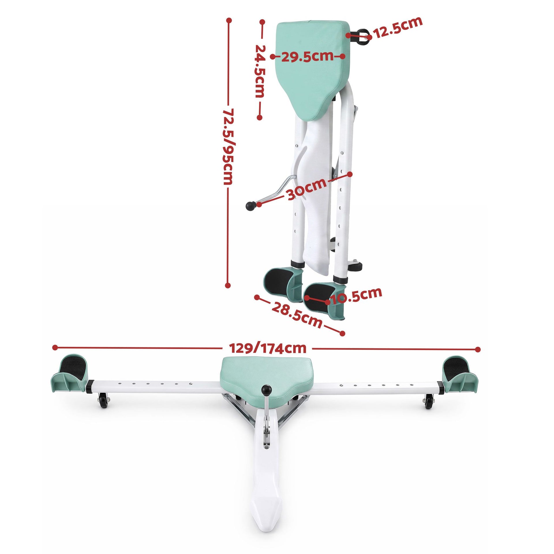 Everfit Leg Stretcher Machine Foldable 180 degree Adjustable Split Machine Green Awezingly