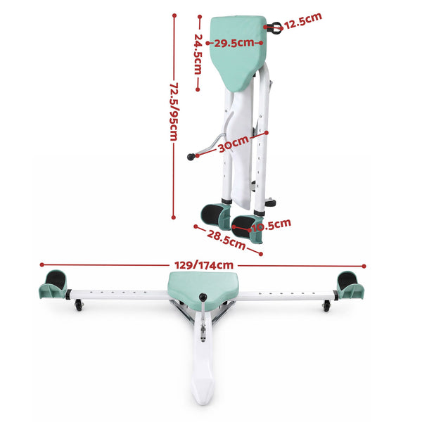 Everfit Leg Stretcher Machine Foldable 180 degree Adjustable Split Machine Green Awezingly