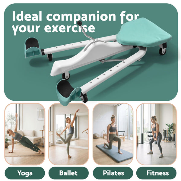 Everfit Leg Stretcher Machine Foldable 180 degree Adjustable Split Machine Green Awezingly
