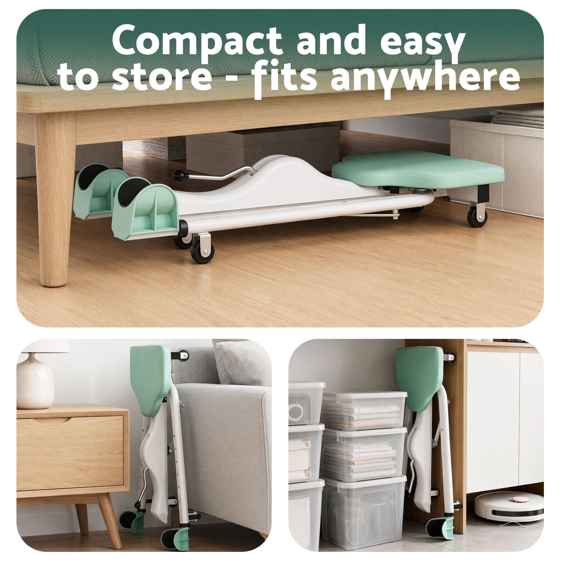 Everfit Leg Stretcher Machine Foldable 180 degree Adjustable Split Machine Green Awezingly