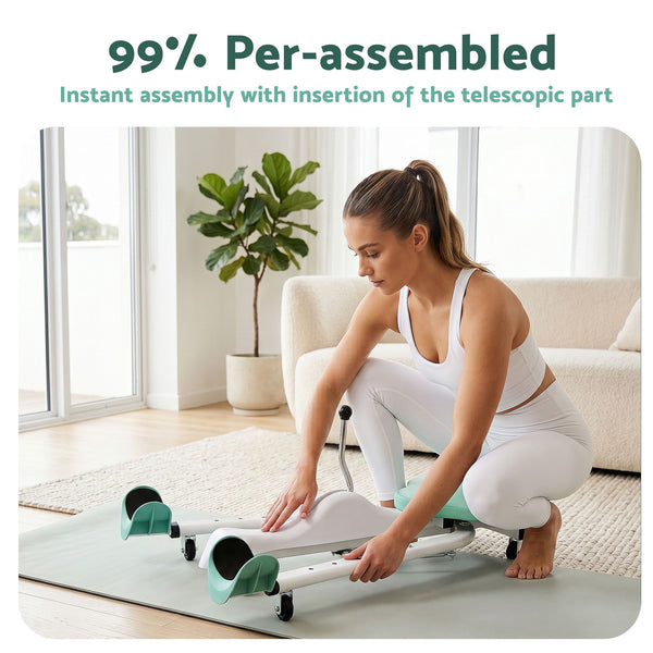 Everfit Leg Stretcher Machine Foldable 180 degree Adjustable Split Machine Green Awezingly