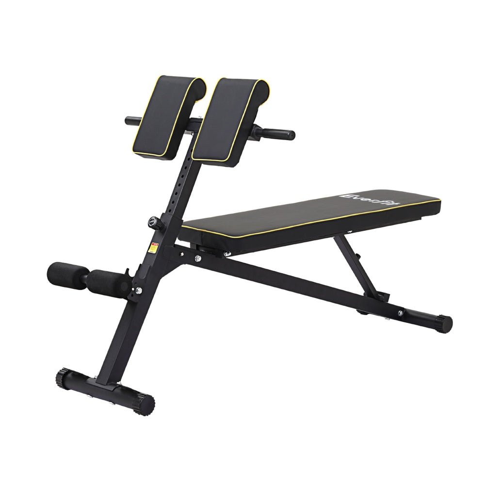 Everfit Roman Chair Adjustable Weight Bench Strength Training Preacher Curls Everfit