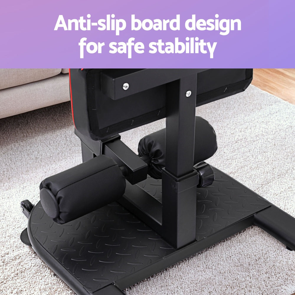 Everfit Deep Sissy Squat Weight Bench Adjustable Leg Extension Strength Training Everfit