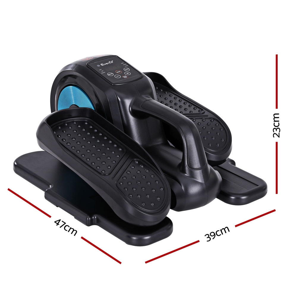 Everfit Pedal Exerciser Mini Exercise Bike Elliptical Cross Trainer 50W Blue Everfit
