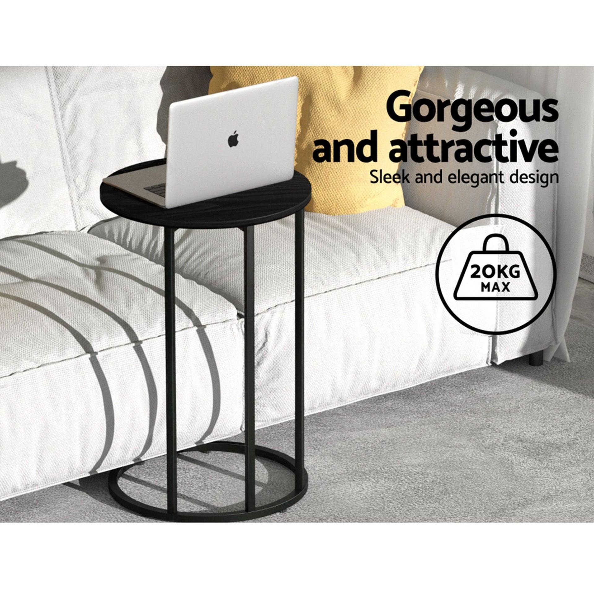 Artiss Floor Sofa Chair & Coffee Table Set, Swivel Lounge Recliner Side Tables Artiss