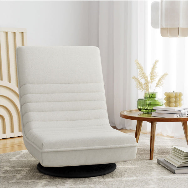 Artiss Floor Lounge & Round Coffee Table Side End Table with Charging Station Set Artiss