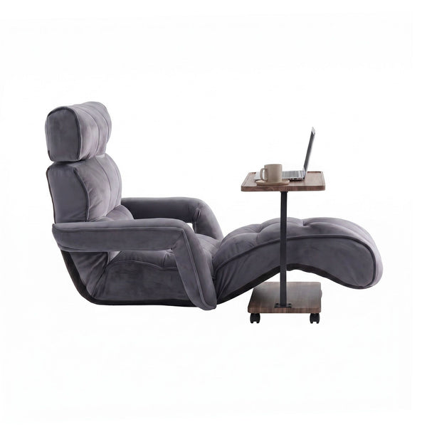 Artiss Floor Lounge & Coffee Table Set, Adjustable Recliner End Table w/ Wheels Artiss