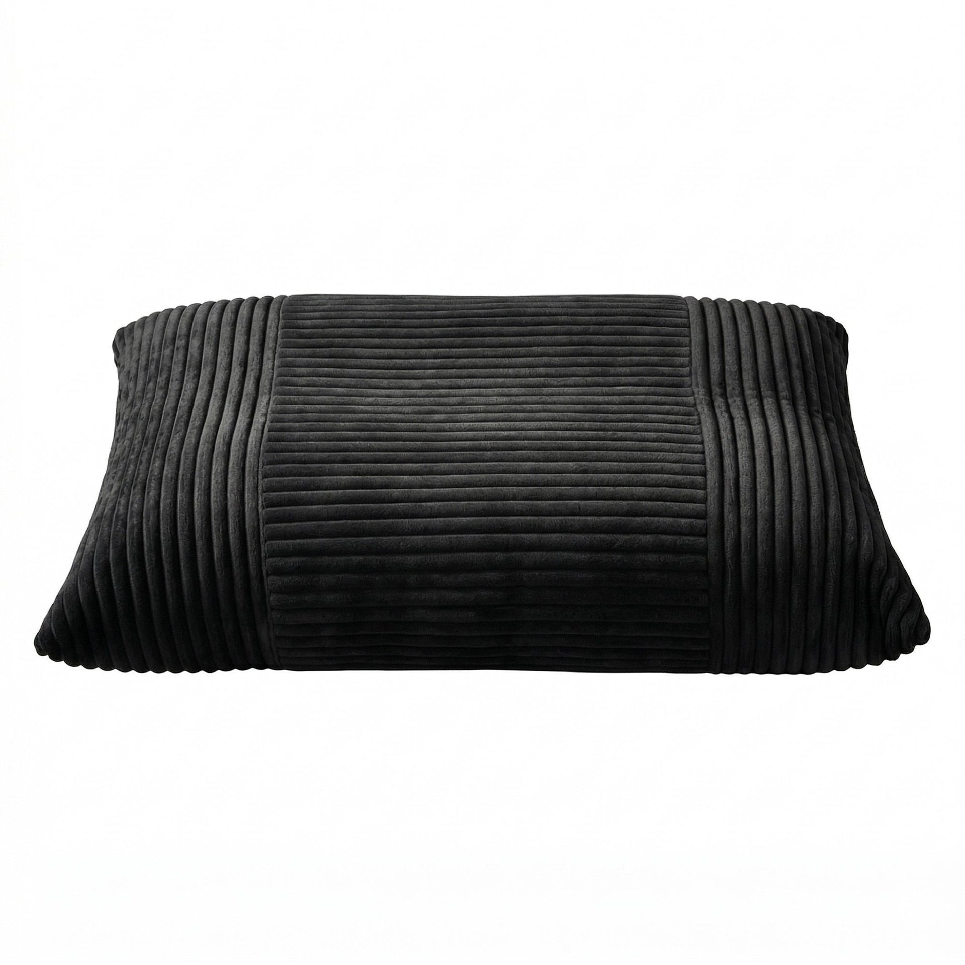 Artiss 3-in-1 Bean Bag Chair for Living Room Convertible Floor Sofa Dark Grey Awezingly