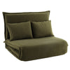Artiss Floor Lounge Sofa Bed Foldable 2 Seater Green