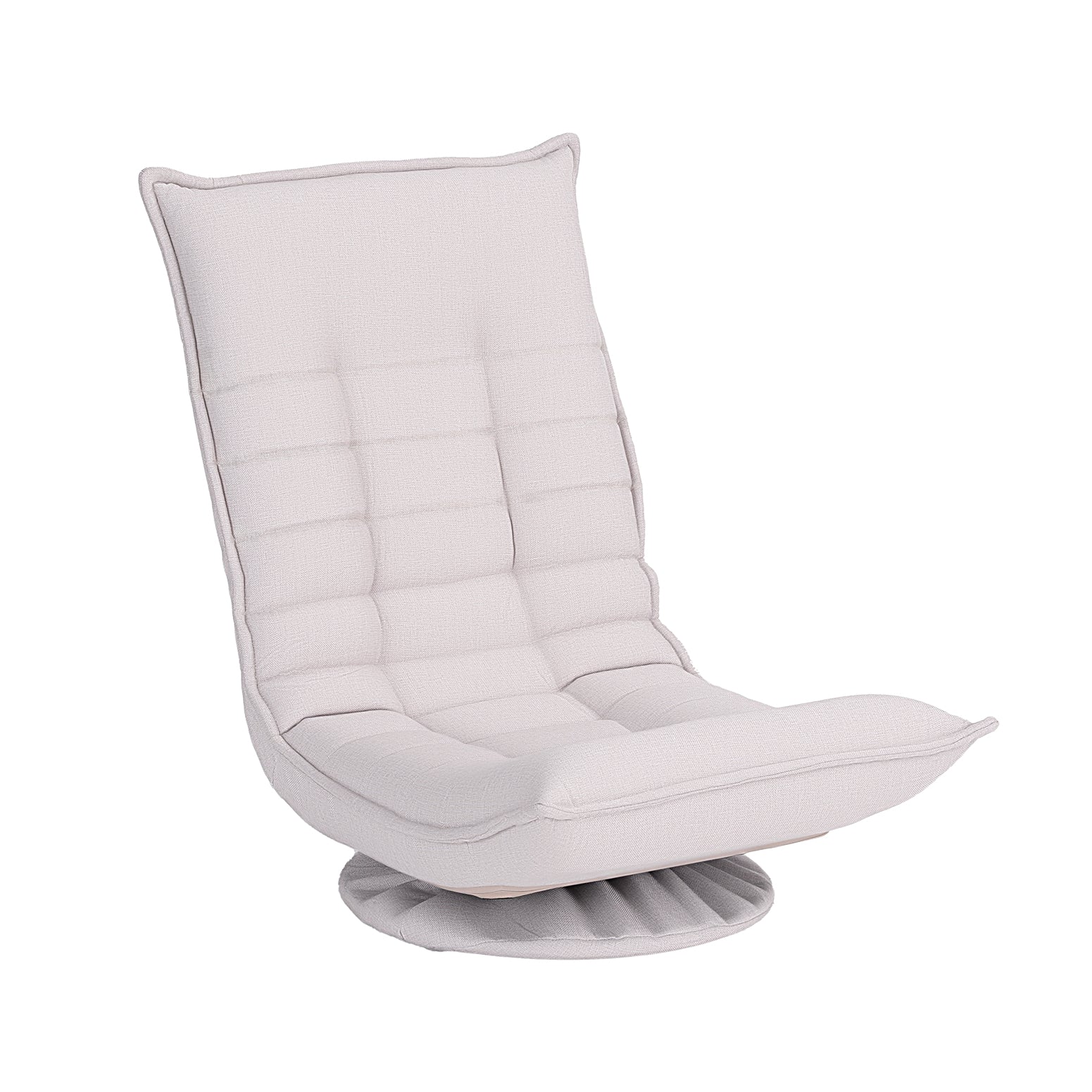 Artiss Swivel Floor Chair 5 Adjustable Foldable Lounge Seat Floor Sofa Chair Grey Awezingly