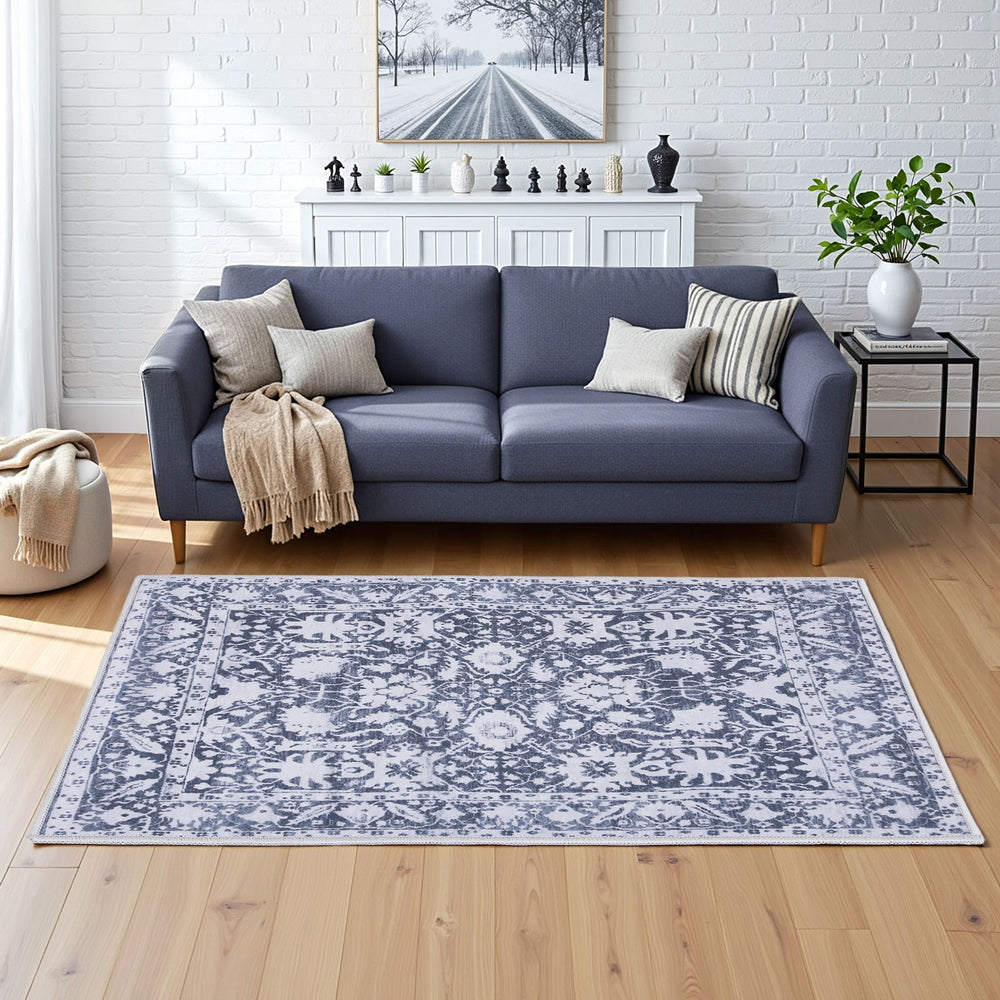 Artiss Floor Rug 120x170cm Soft Velvet Washable Modern Area Rug Floor Carpet Mat Artiss