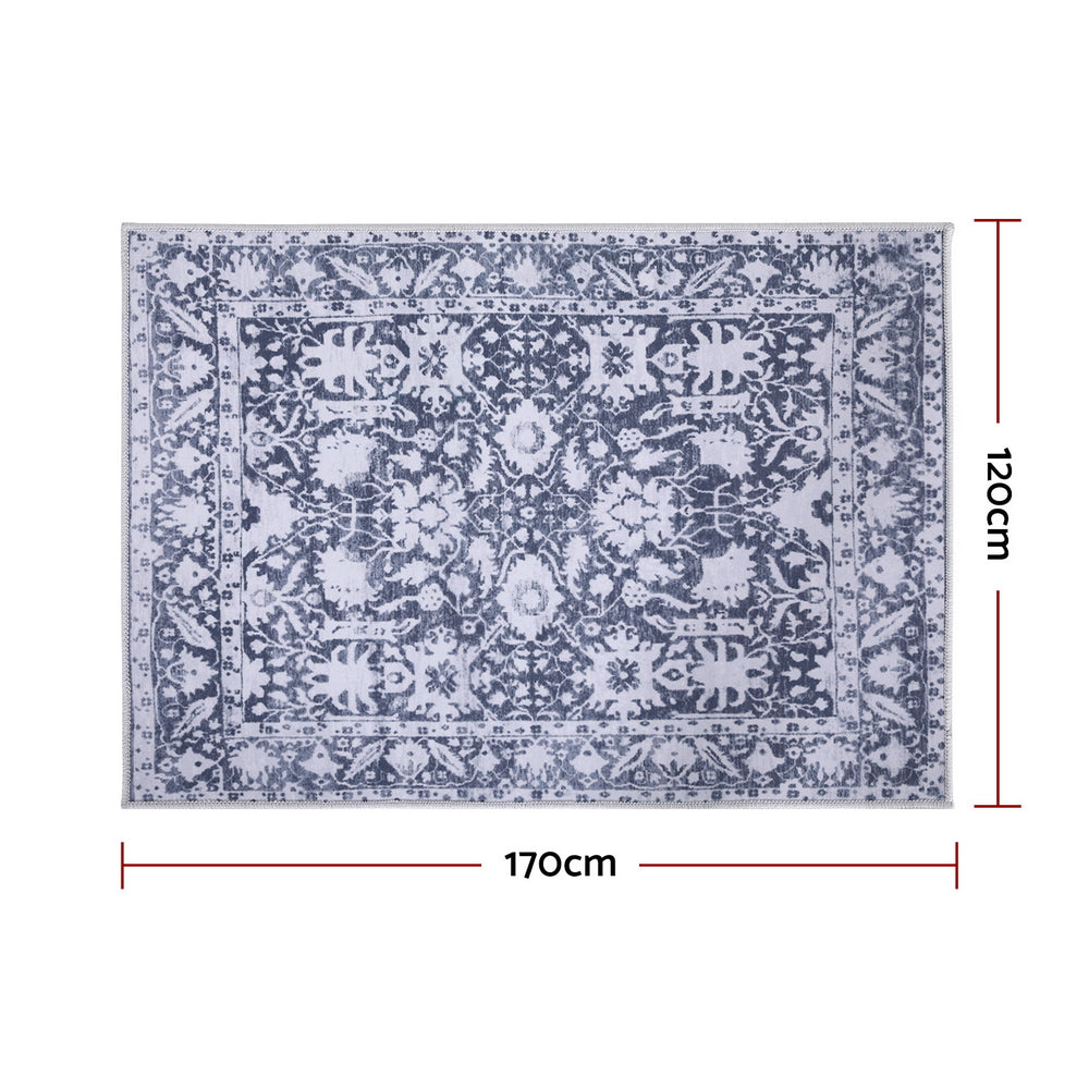 Artiss Floor Rug 120x170cm Soft Velvet Washable Modern Area Rug Floor Carpet Mat Artiss