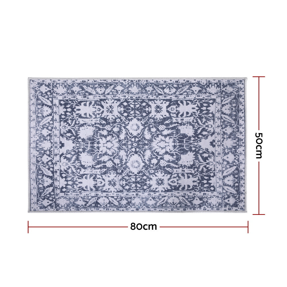 Artiss Floor Rug 50X80cm Doormat Soft Velvet Non-Slip Bath Mat Small Rug Modern Awezingly