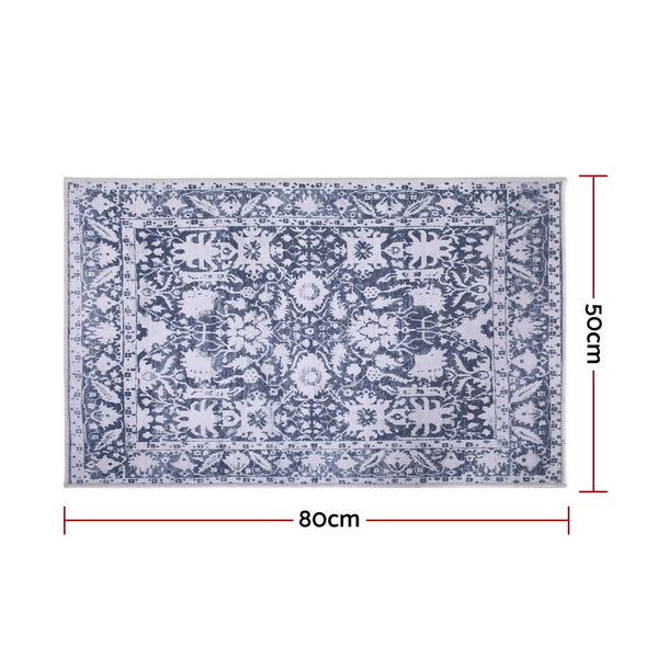 Artiss Floor Rug 50X80cm Doormat Soft Velvet Non-Slip Bath Mat Small Rug Modern Awezingly