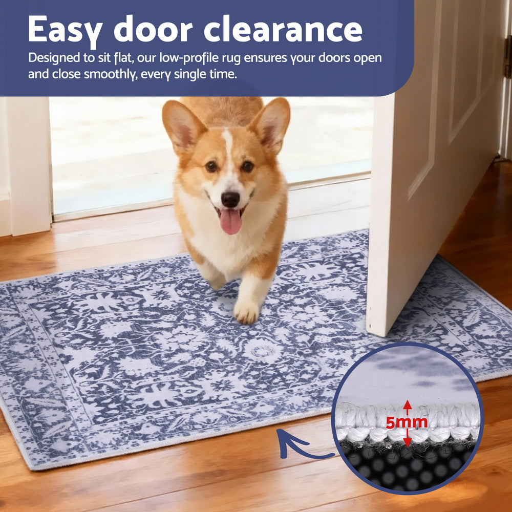 Artiss Floor Rug 50X80cm Doormat Soft Velvet Non-Slip Bath Mat Small Rug Modern Awezingly