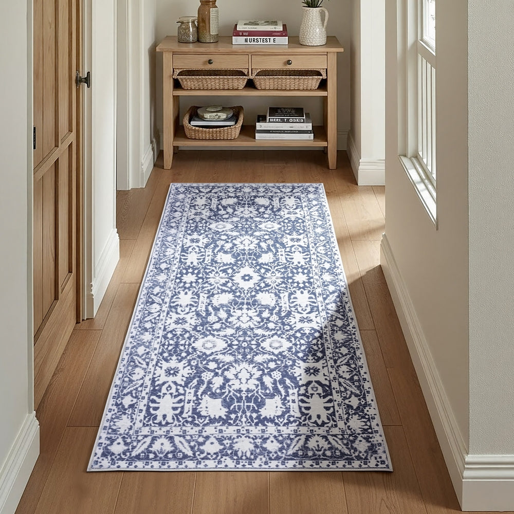 Artiss Hallway Runner Rug 80x180cm Soft Velvet Washable Modern Kitchen Mat Artiss