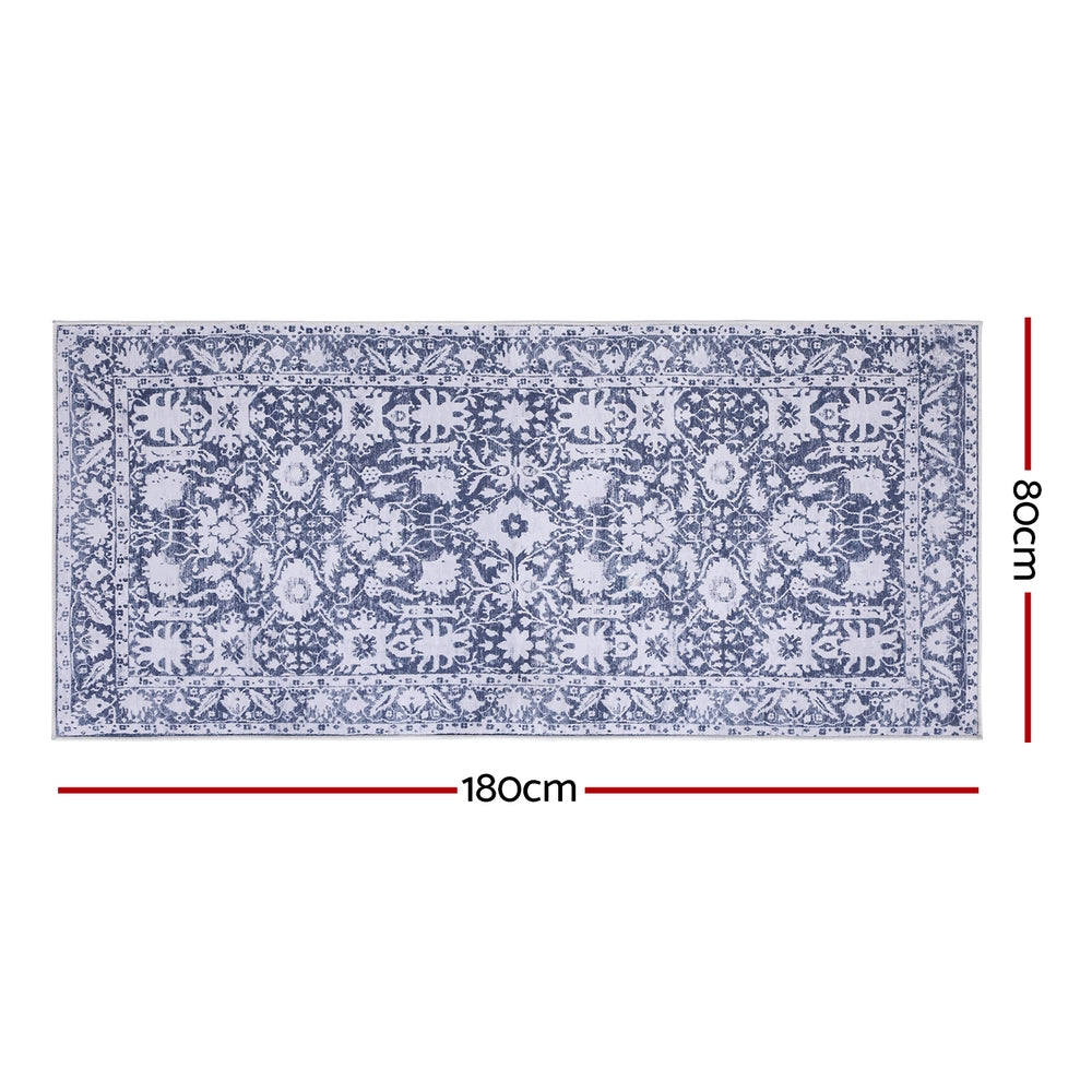 Artiss Hallway Runner Rug 80x180cm Soft Velvet Washable Modern Kitchen Mat Artiss