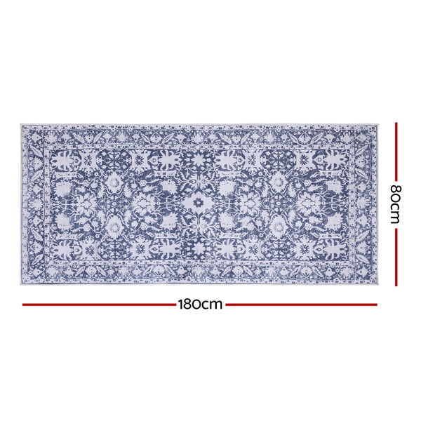 Artiss Hallway Runner Rug 80x180cm Soft Velvet Washable Modern Kitchen Mat Artiss