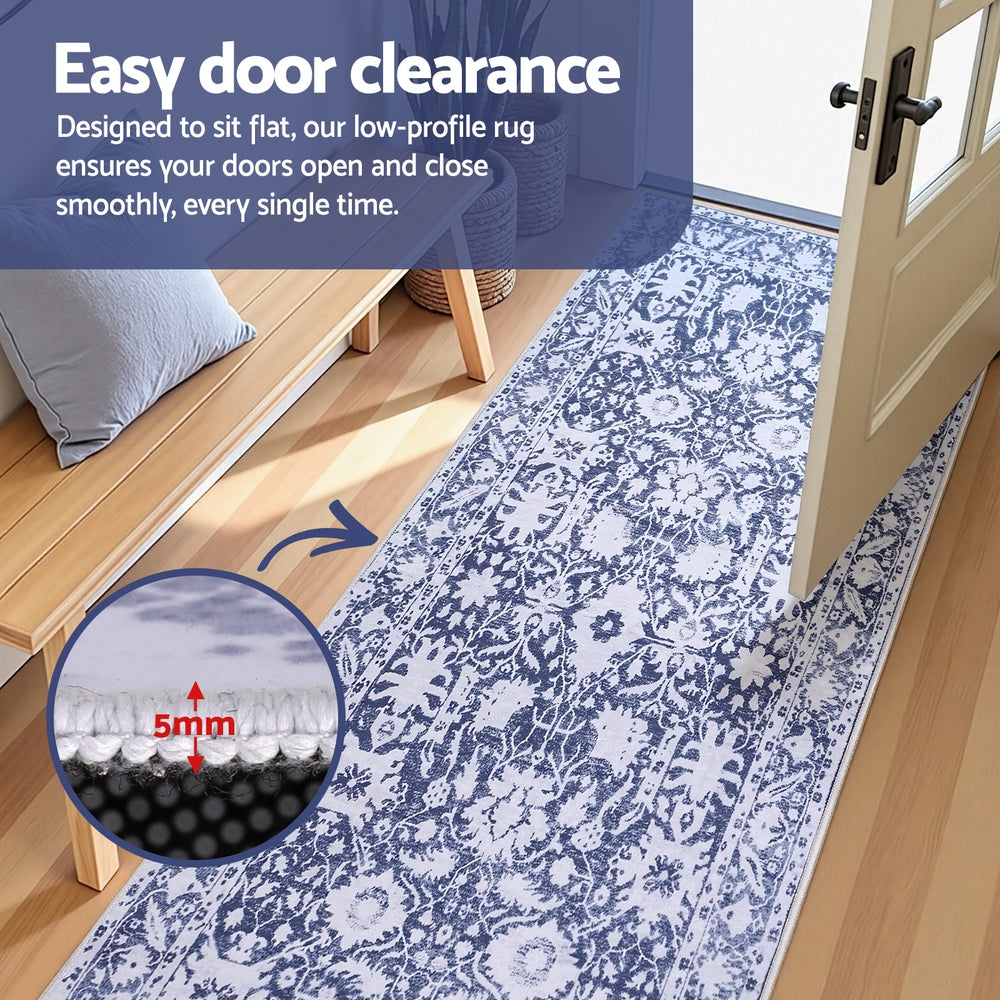 Artiss Hallway Runner Rug 80x180cm Soft Velvet Washable Modern Kitchen Mat Artiss