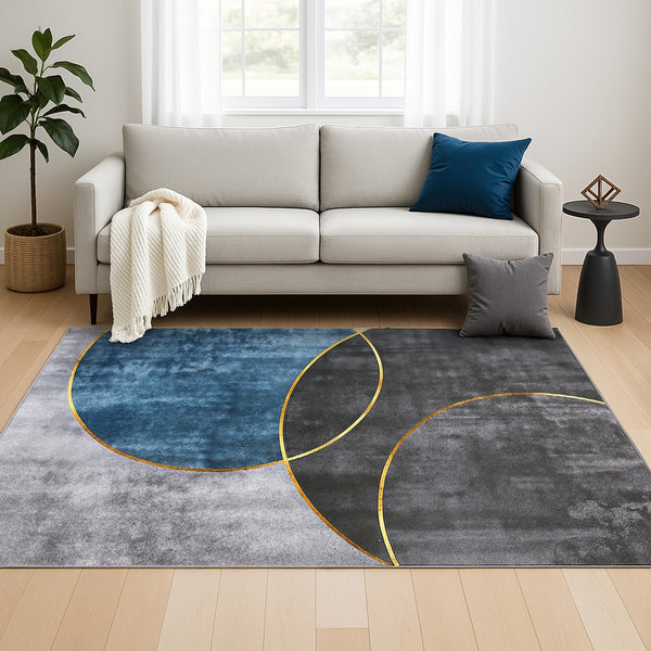 Artiss Washable Floor Rug 160X230cm Large Geometric Area Rug Modern Floor Carpet Awezingly