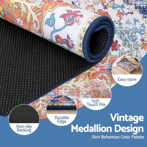 Artiss Floor Rug 120X170cm Large Washable Geometric Area Rug Modern Carpet Mat Awezingly