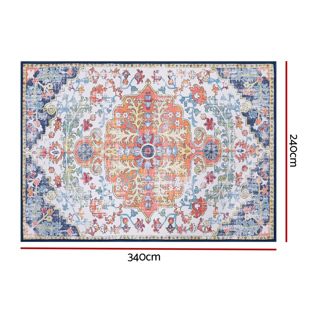 Artiss Floor Rug 240X340cm Large Washable Geometric Area Rug Modern Carpet Mat Awezingly