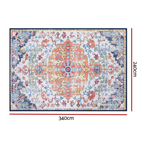 Artiss Floor Rug 240X340cm Large Washable Geometric Area Rug Modern Carpet Mat Awezingly