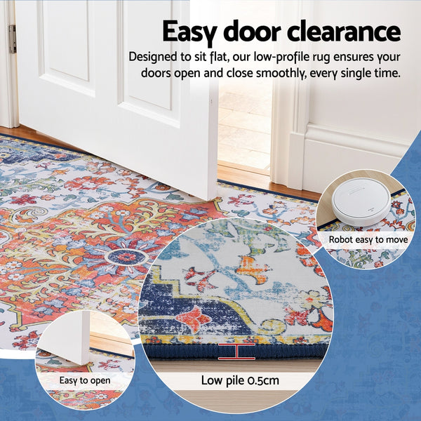 Artiss Floor Rug 240X340cm Large Washable Geometric Area Rug Modern Carpet Mat Awezingly