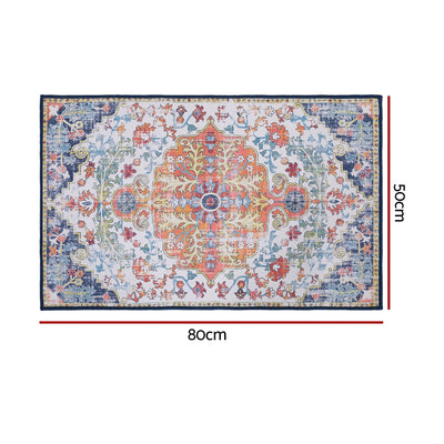 Artiss Floor Rug 50X80 Doormat Carpet Short Pile Non-Slip Entryway Mat Bohemian