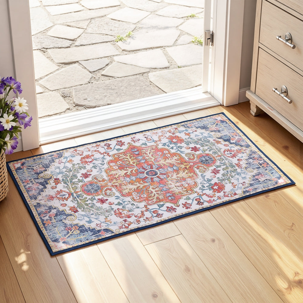 Artiss Floor Rug 50X80 Doormat Carpet Short Pile Non-Slip Entryway Mat Bohemian Awezingly