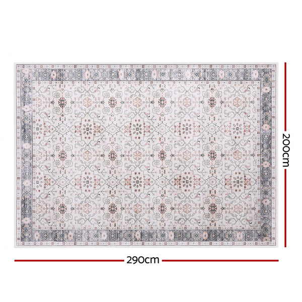 Artiss Washable Floor Rug 200x290cm Large Area Rug Modern Living Room Carpet Awezingly