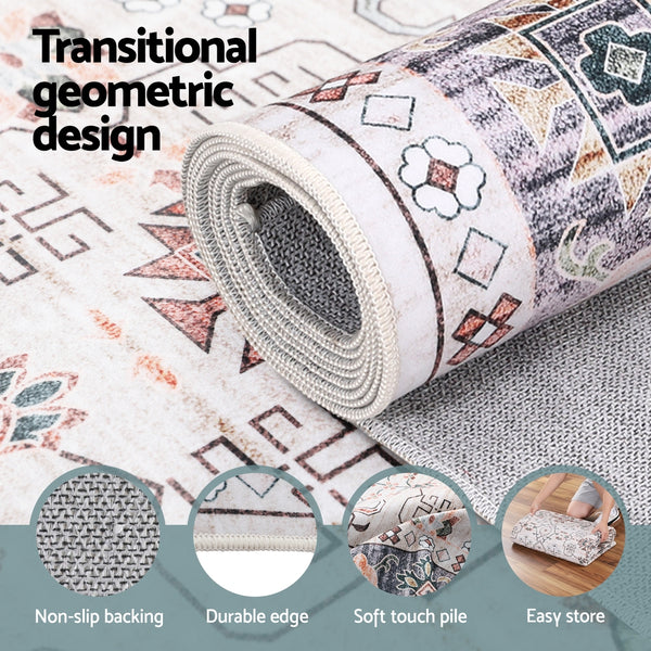 Artiss Washable Floor Rug 240X340cm Large Area Rug Modern Living Room Carpet Awezingly