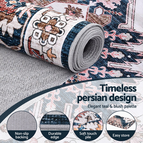 Artiss Floor Rug 200X290cm Large Washable Persian Area Rug Living Room Carpet Awezingly